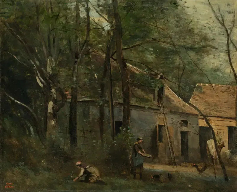 Metsän keskellä - Jean-Baptiste Camille Corot