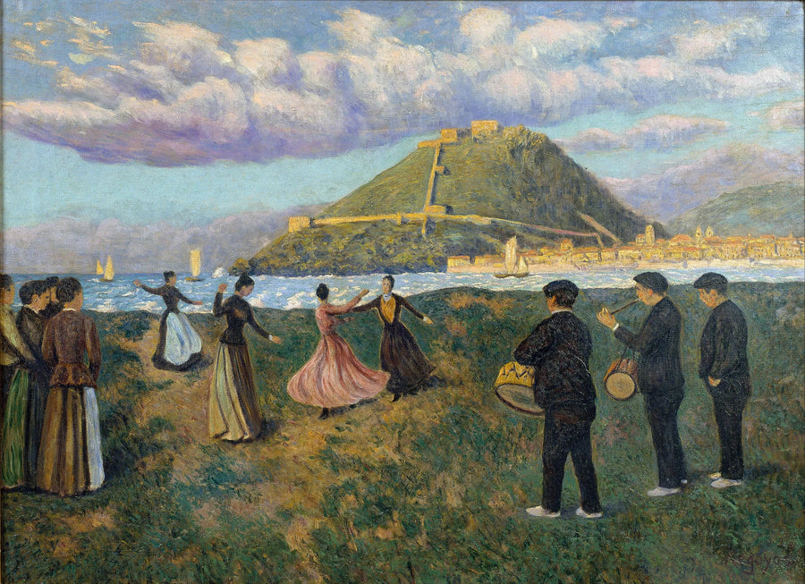 Baskifestivaali (tanssi El Antiguossa, San Sebastianissa) - Dari��o de Regoyos