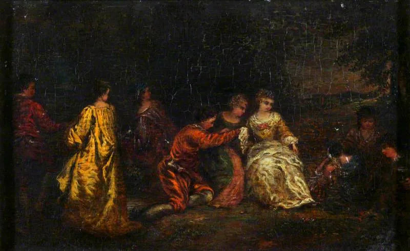 Juhla- ja puutarhajuhla - Antoine Watteau