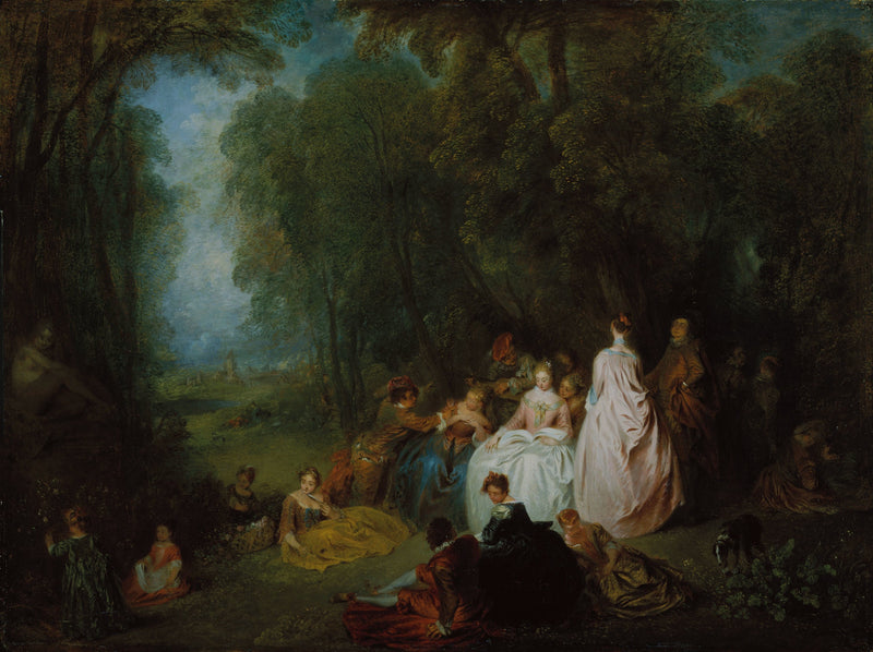 Juhla- ja puutarhajuhla - Antoine Watteau