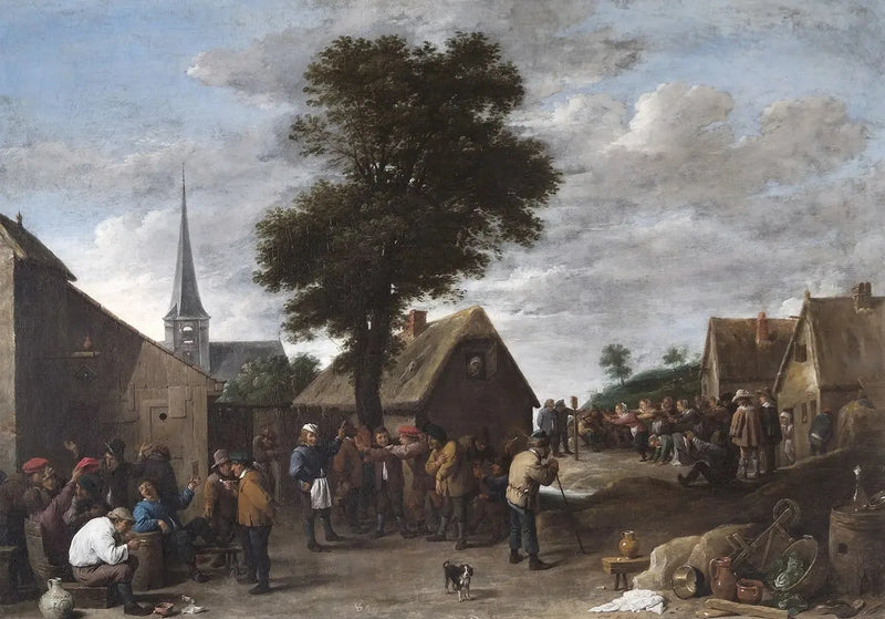 Flaman kyläjuhla - David Teniers nuorempi
