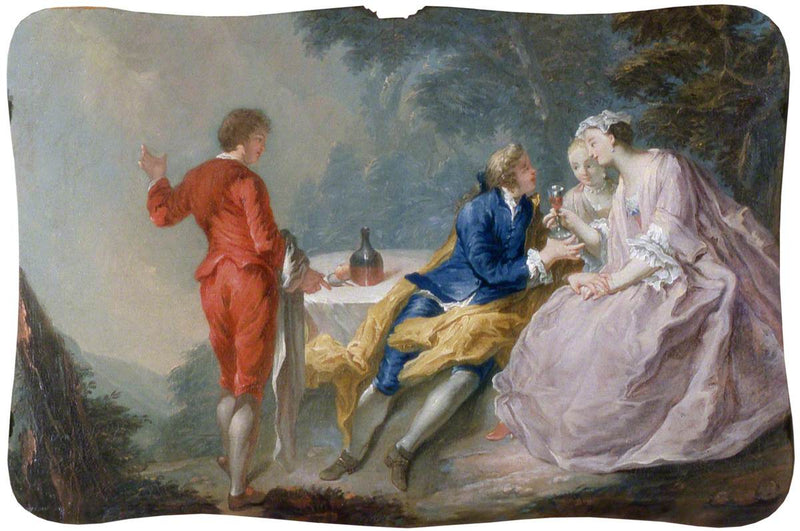 Galantti juhla: keskustelunaihe - Antoine Watteau