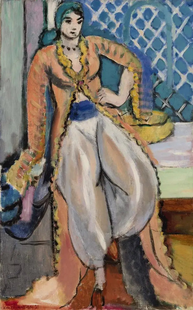 Persialaisessa mekossa oleva hahmo (Hahmo persialaisessa mekossa) - Henri Matisse
