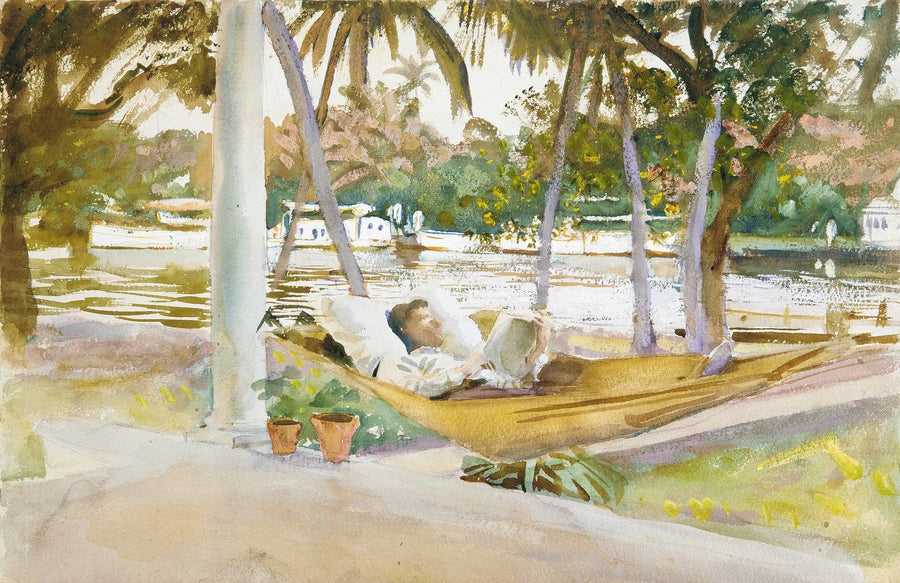 Henkilö riippumatossa, Florida - John Singer Sargent