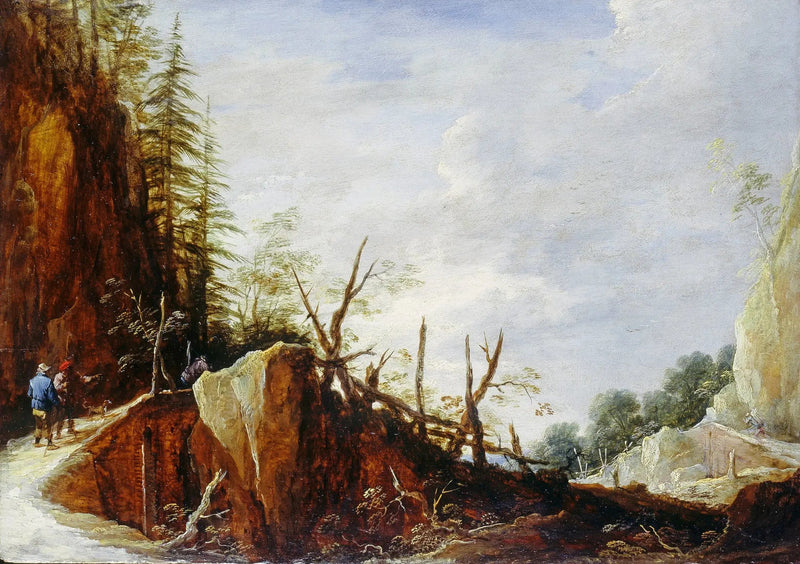 Kuvat kallioisella kukkulalla - David Teniers nuorempi
