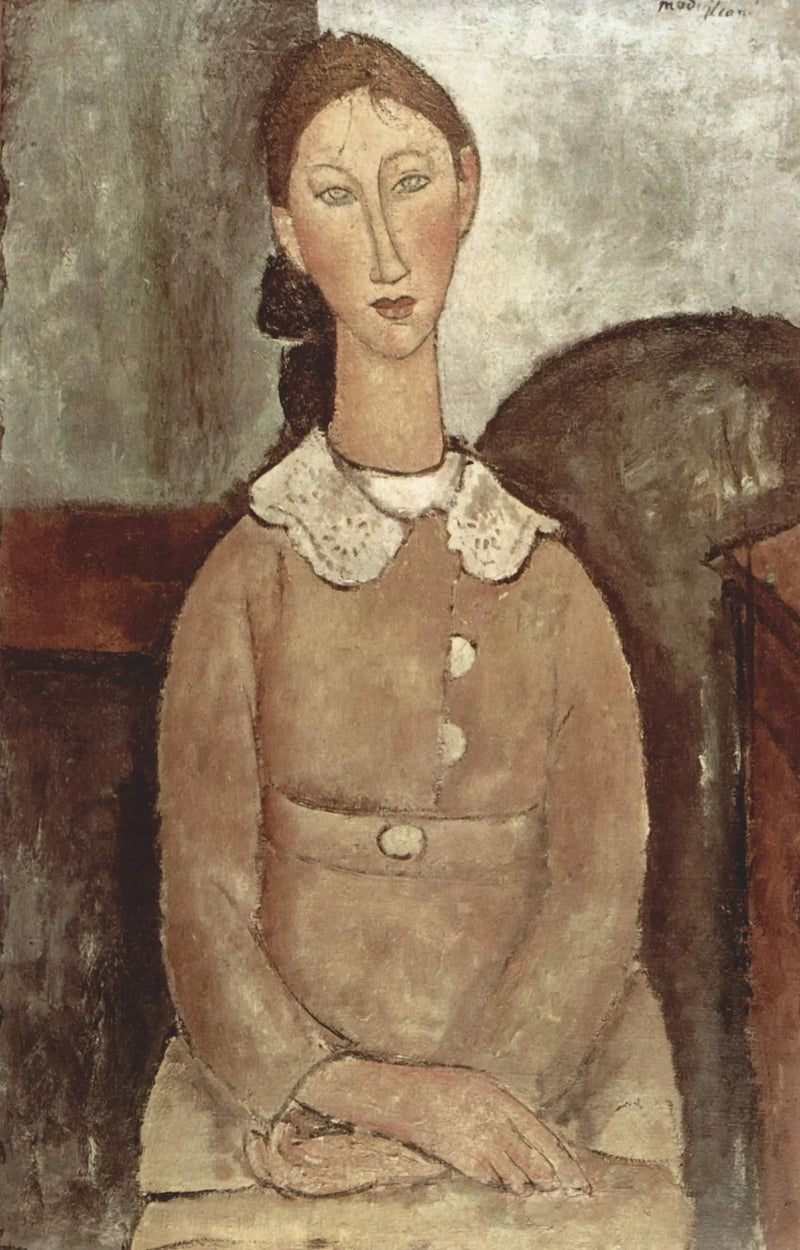 Keltapukuinen verkko - Amedeo Modigliani