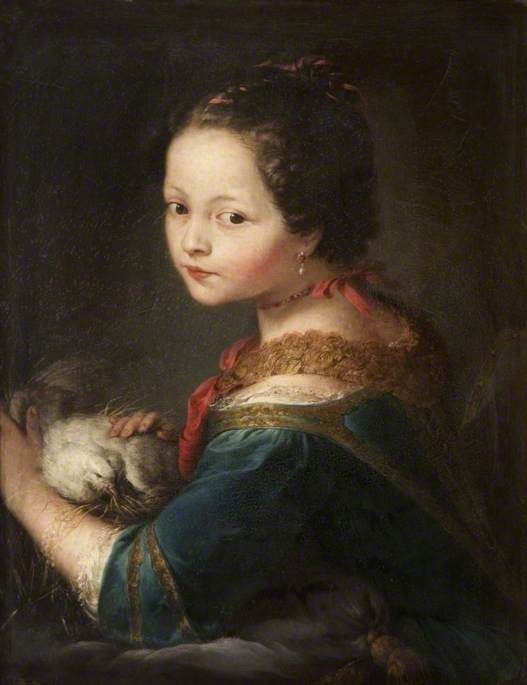 Tytär kyyhkyn kanssa - Anton Raphael Mengs