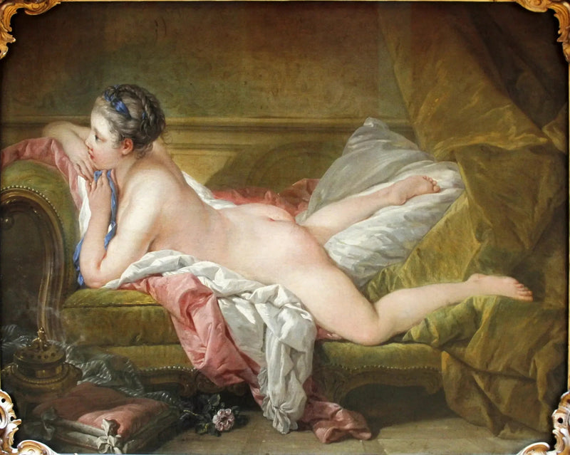 Makaa oleva tyttö - François Boucher