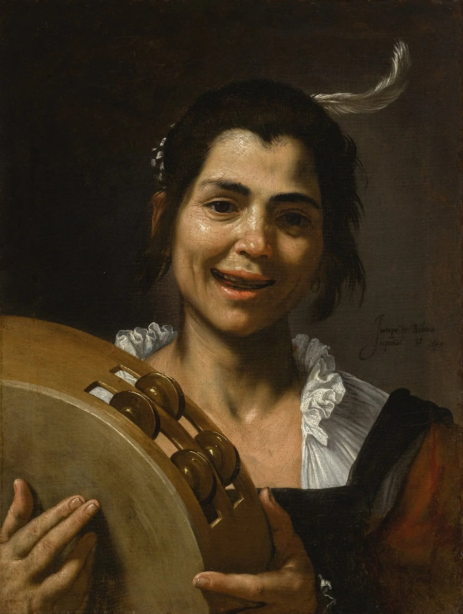 Tytär tamburiinilla - Jusepe de Ribera