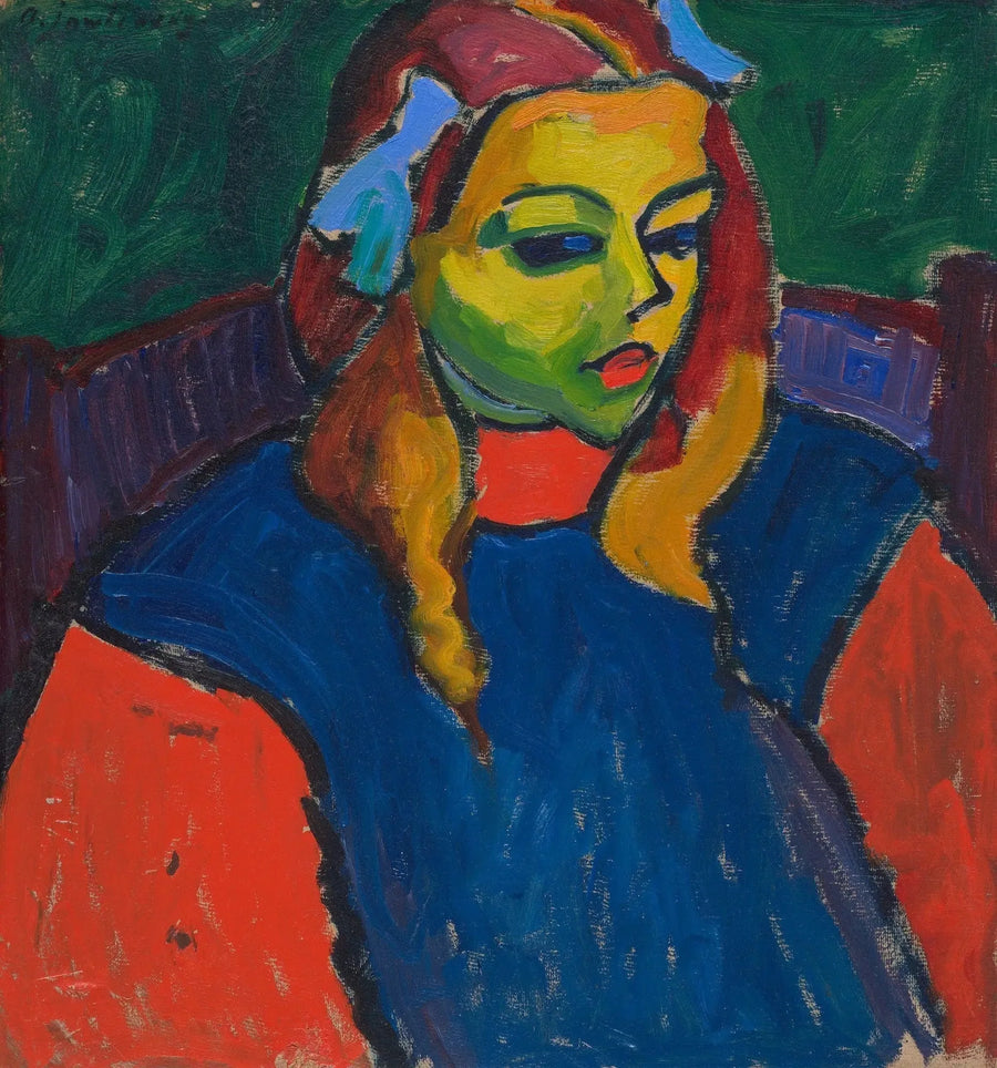 Tytär vihreällä kasvolla - Alexej von Jawlensky