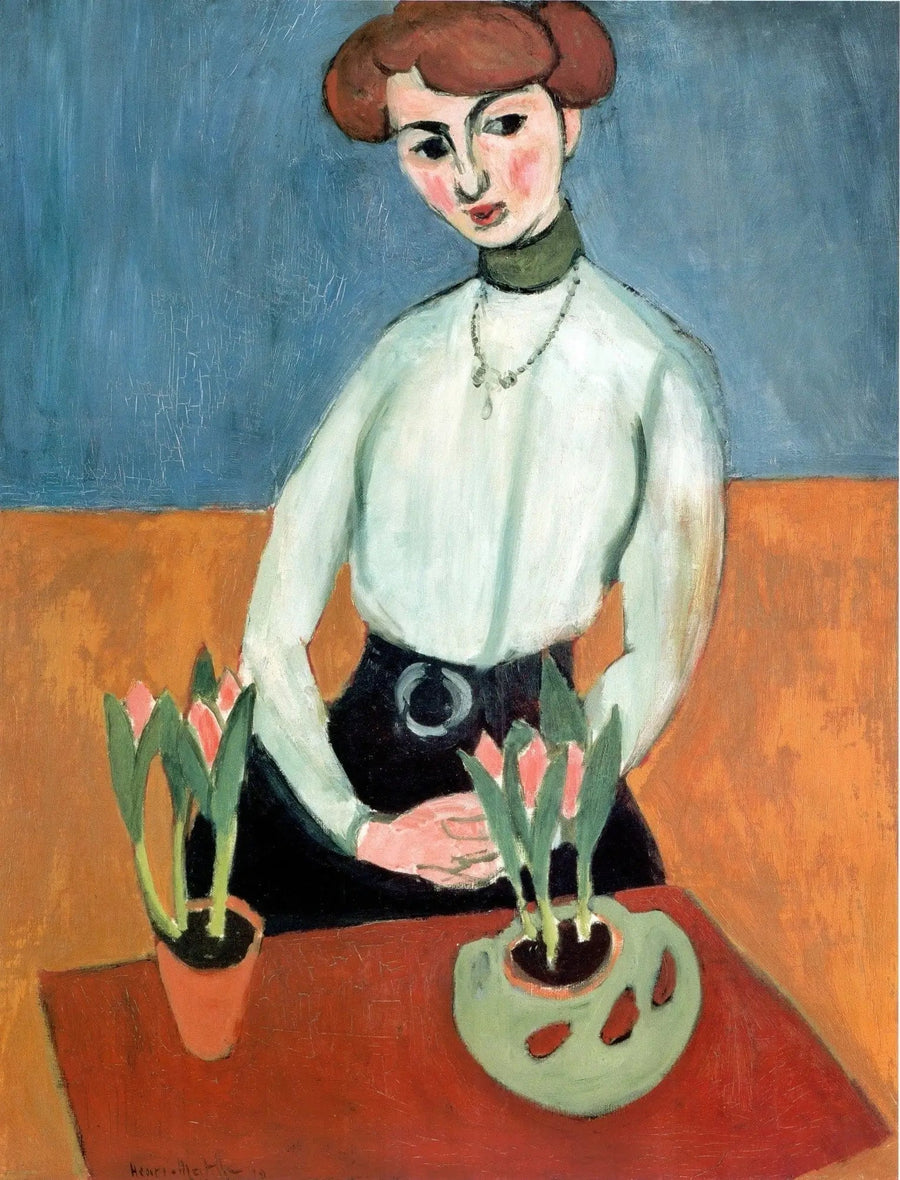 Tyttö tulppaaneilla - Henri Matisse