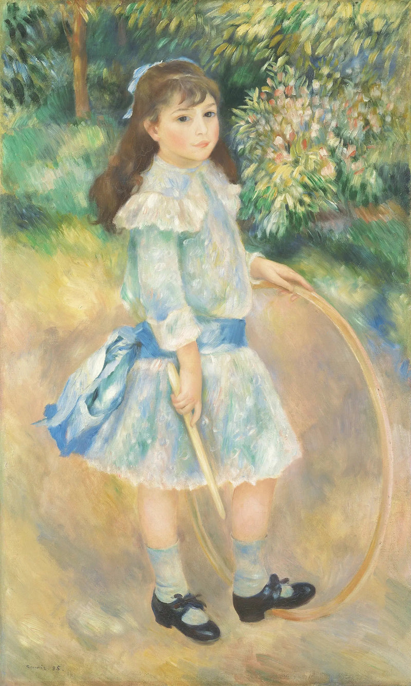 Tyttö renkaan kanssa - Pierre-Auguste Renoir