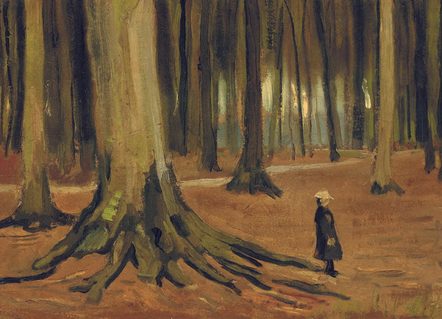 Tyttö metsässä - Vincent van Gogh