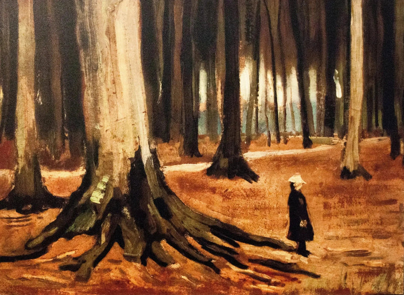 Tyttö metsässä - Vincent van Gogh