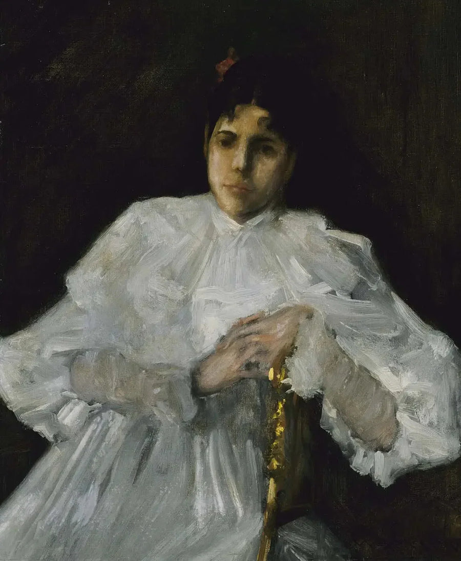 Tyttö valkoisessa - William Merritt Chase
