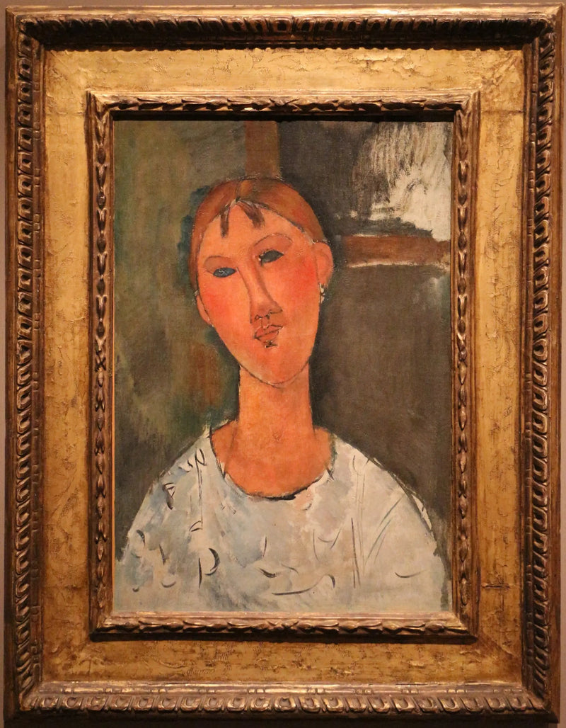 Tyttö valkoisessa paidassa - Amedeo Modigliani