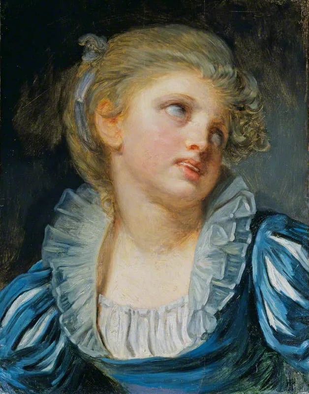 Tyttö sinisessä mekossa - Jean-Baptiste Greuze