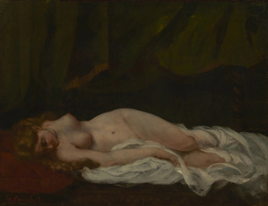 Nukkuva tyttö - Gustave Courbet