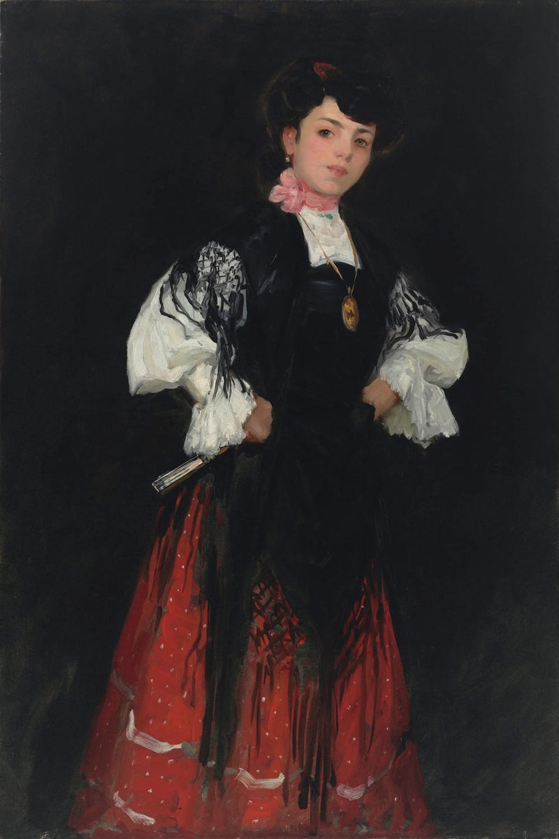 Madridilainen espanjalainen tyttö (Una Chula) - Robert Henri