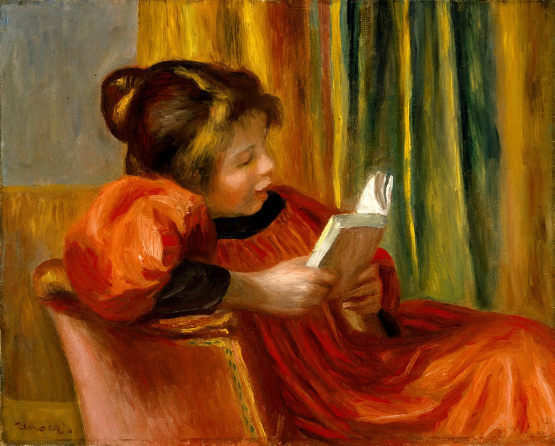 Tyttö lukemassa - Pierre-Auguste Renoir