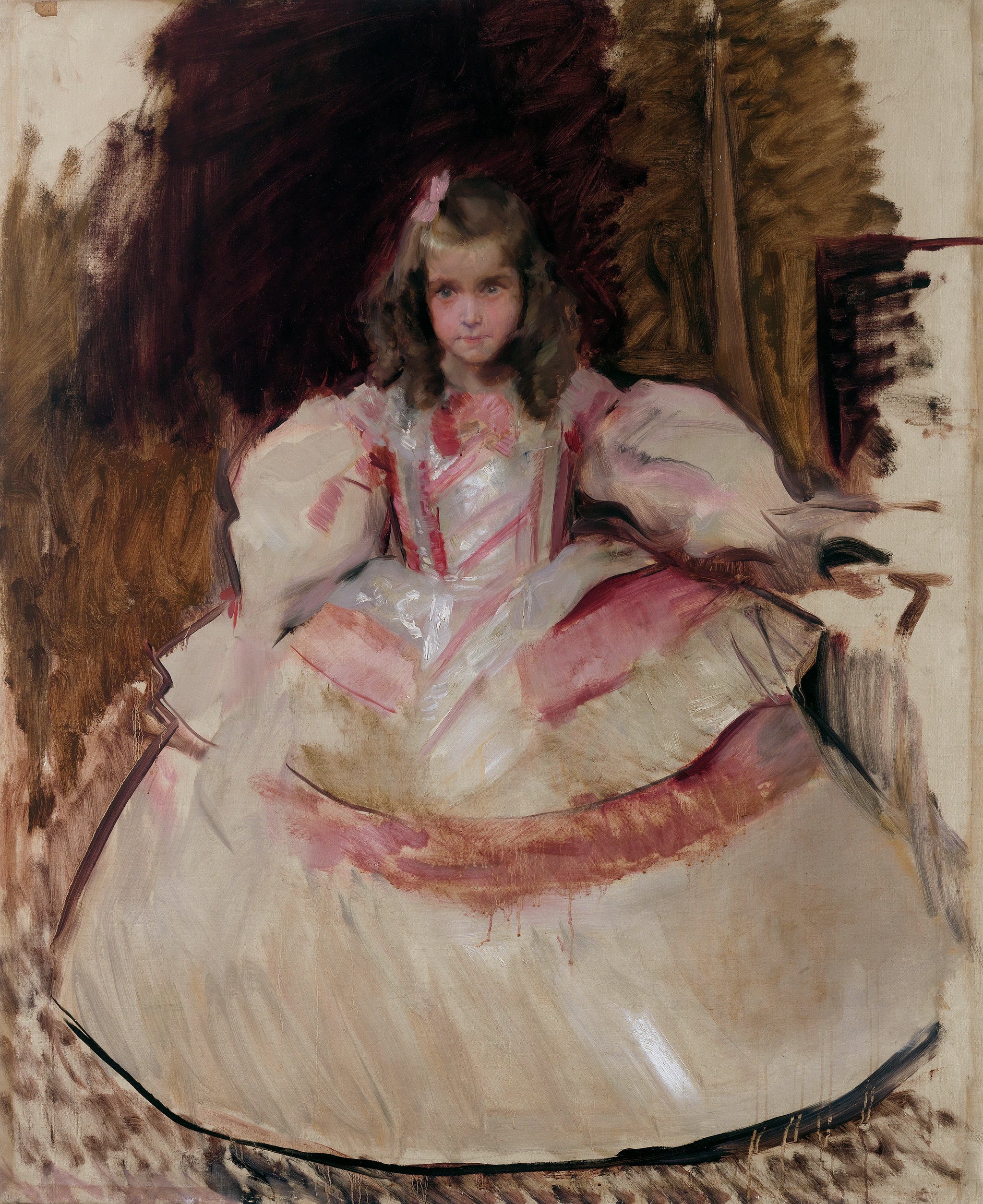 La fille María Figueroa habillée en menina - Joaquín Sorolla