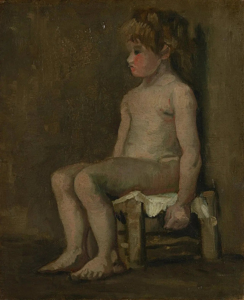 Alaston tyttö, istuva - Vincent van Gogh