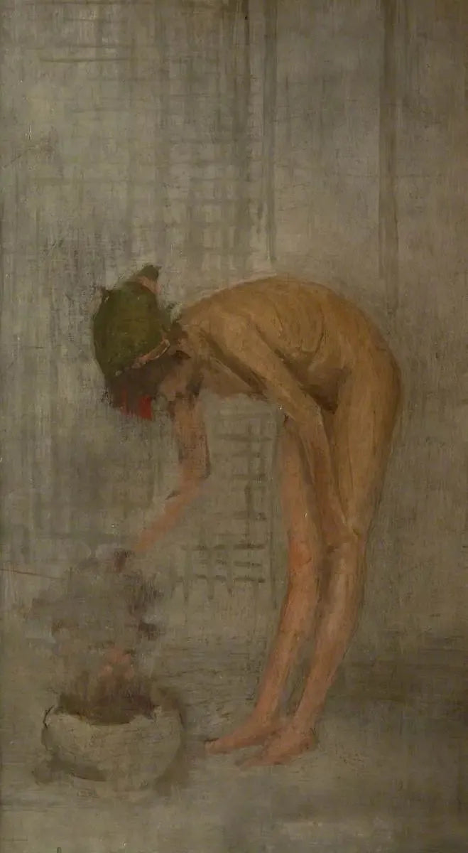 Alaston tyttö kulholla - James Abbott McNeill Whistler