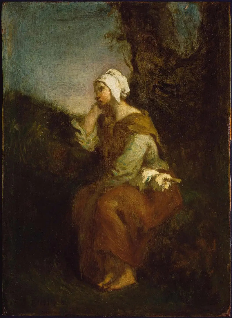 Maalaistyttö uneksimassa - Jean-François Millet
