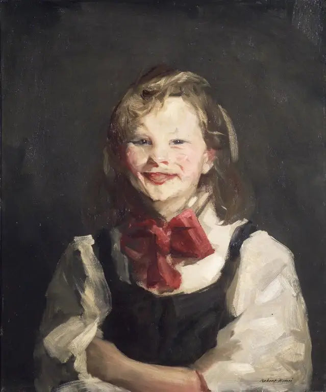 Tyttö, joka nauraa - Robert Henri