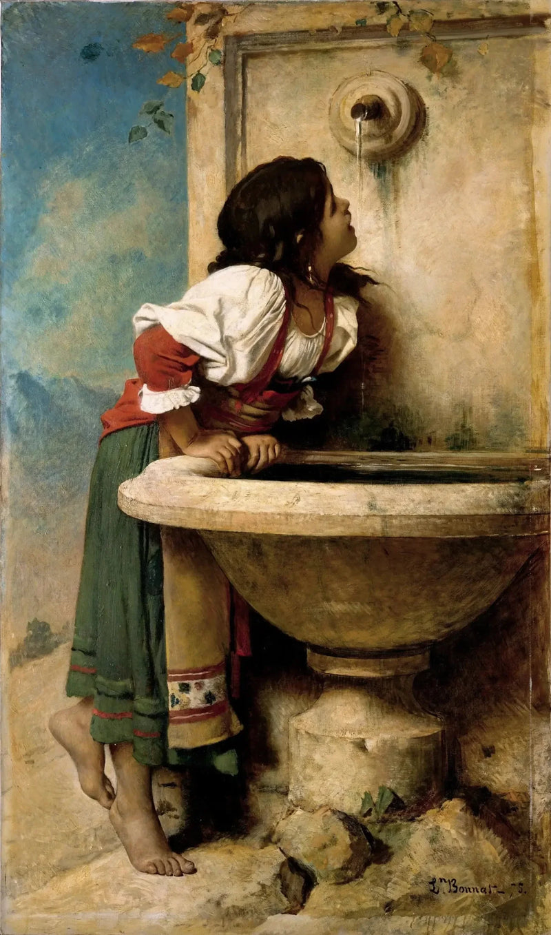 Romalainen tyttö lähteellä - Léon Bonnat