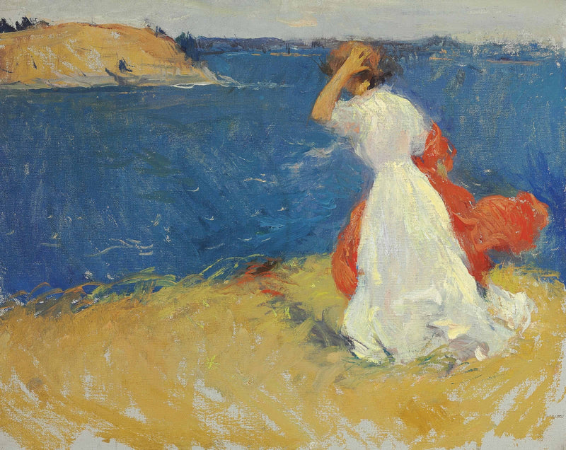 Tytär kalliolla - Frank Weston Benson