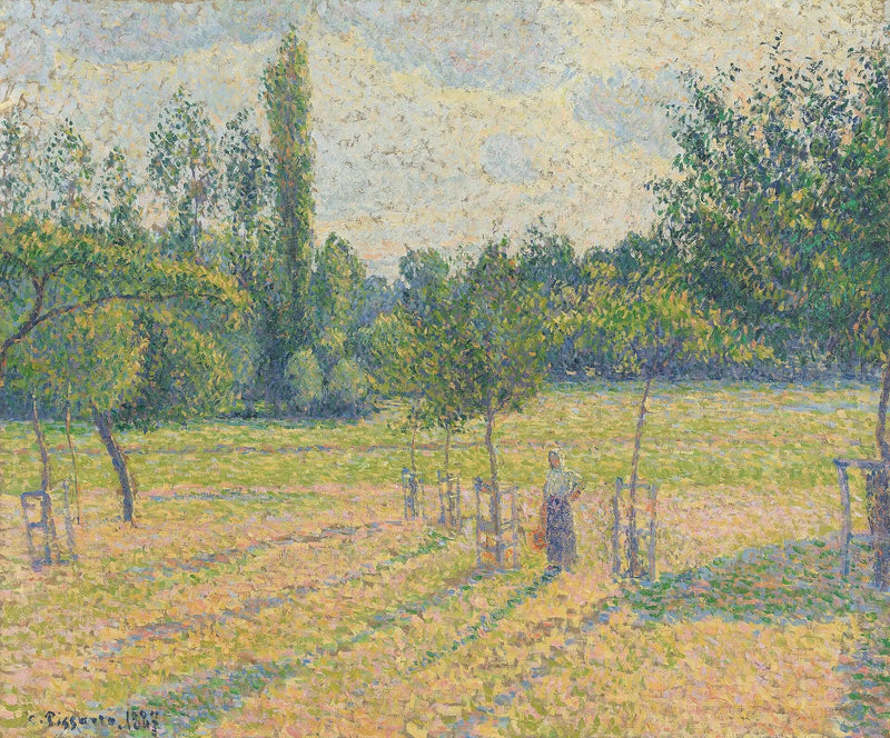 Iltapäivän loppu niityllämme - Camille Pissarro