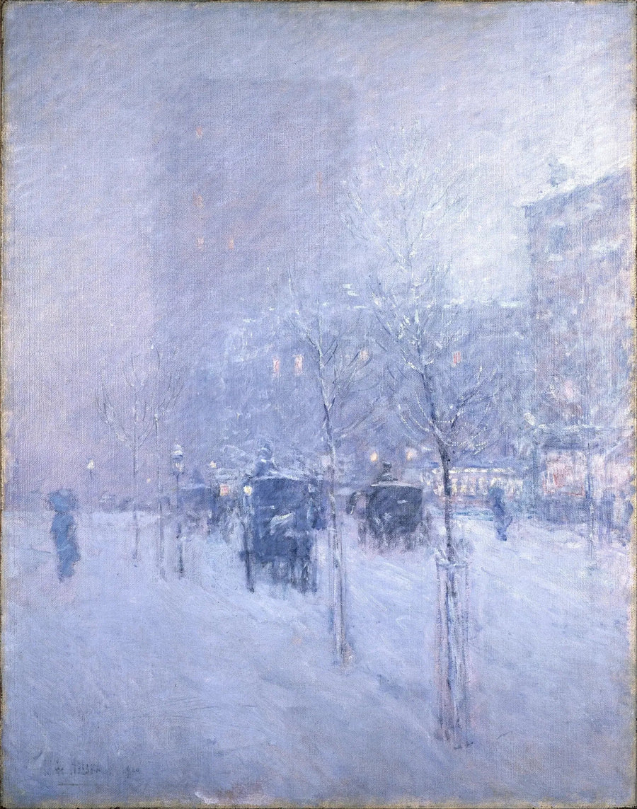 Myöhäinen iltapäivä, New York, talvi - Childe Hassam