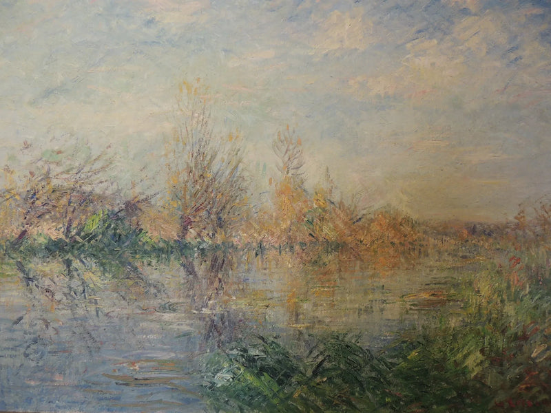 Syksyn loppu, Eure-joen virta Vaudreuilissa - Gustave Loiseau