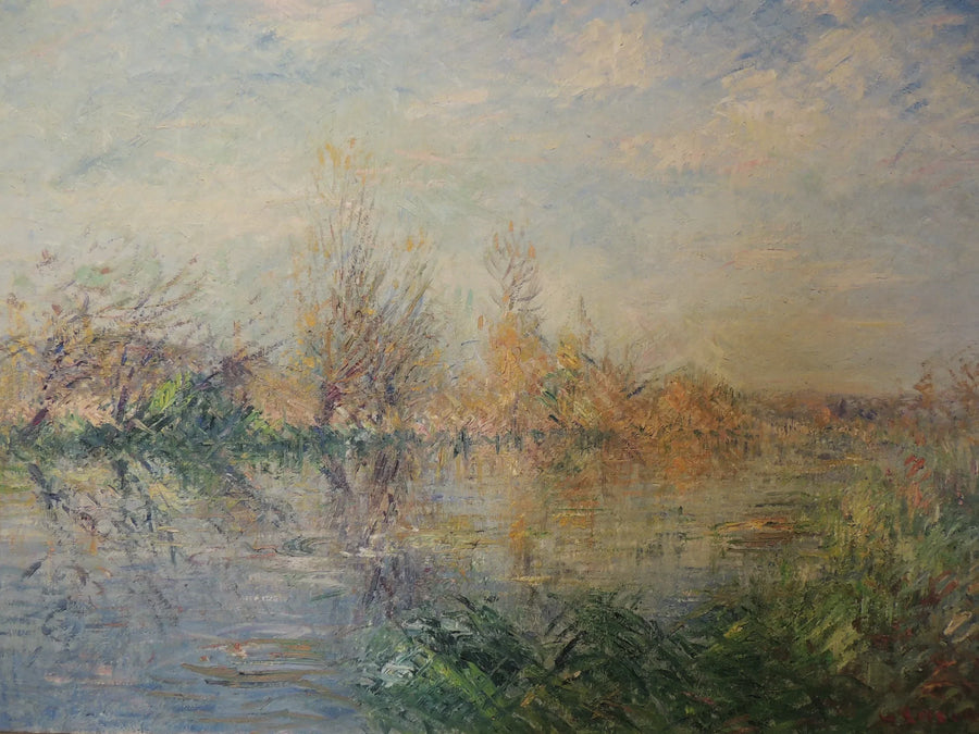 Syksyn loppu, Eure-joen virta Vaudreuilissa - Gustave Loiseau