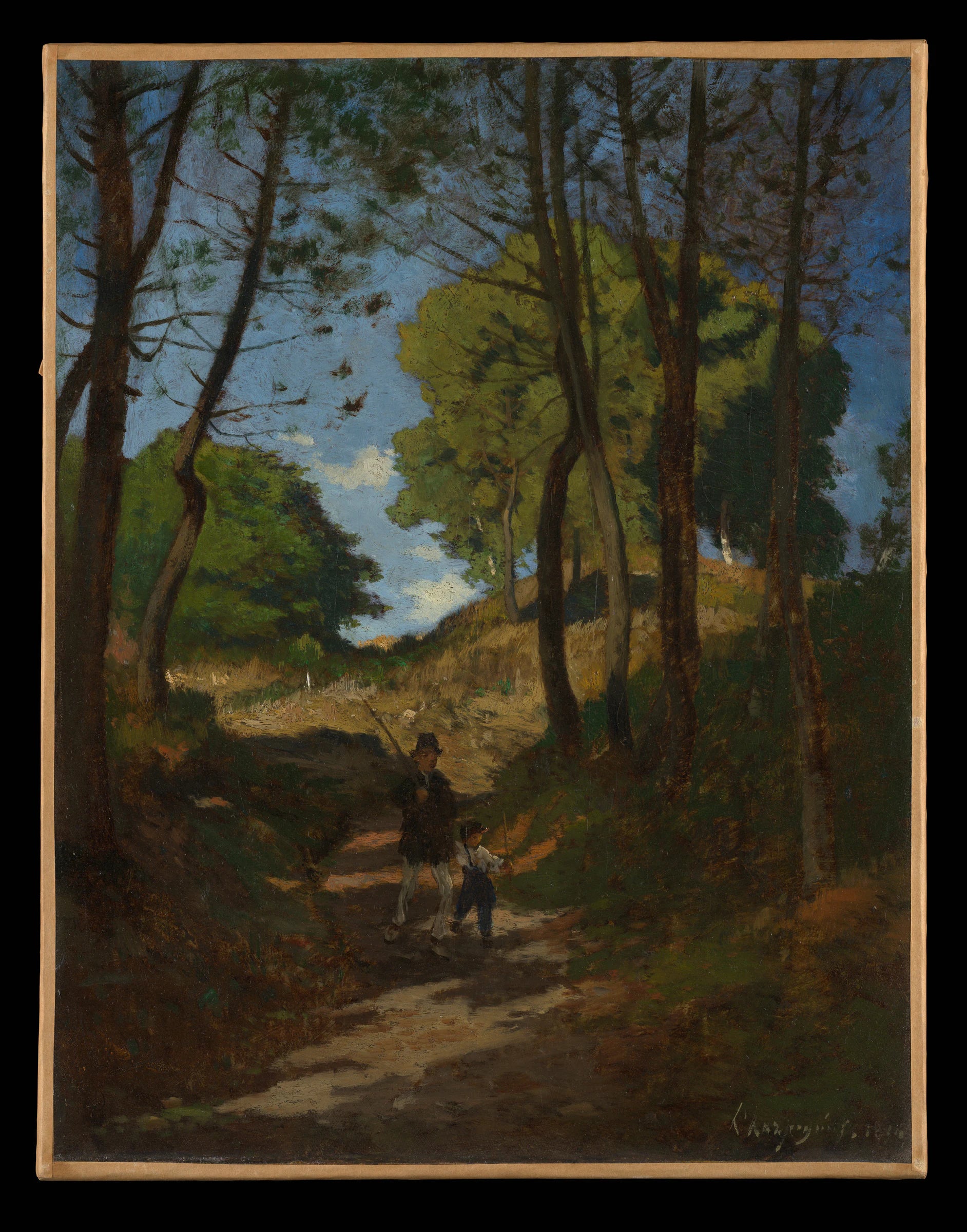 Fir Trees in Les Trembleaux, near Marlotte (Sapins aux Trembleaux à Marlotte) - Henri-Joseph Harpignies