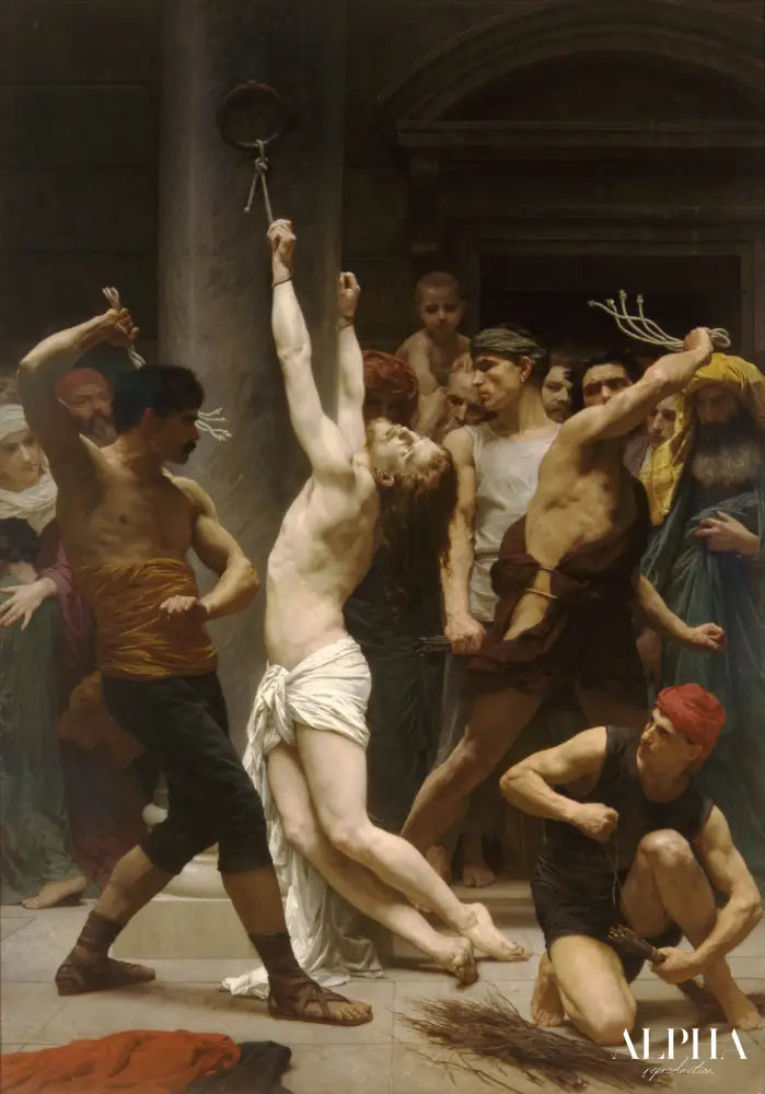 Flagellation de Notre Seigneur Jésus-Christ - William Bouguereau - Reproductions de tableaux et peintures haut de gamme