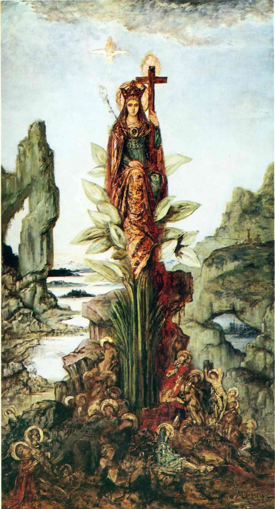 Mystinen kukka - Gustave Moreau