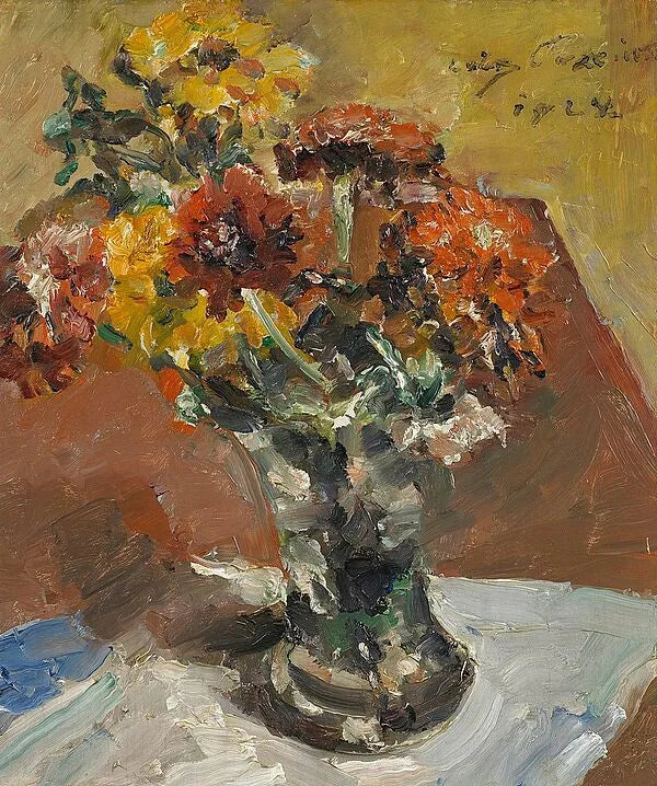 Syksyn kukat maljakossa - Lovis Corinth