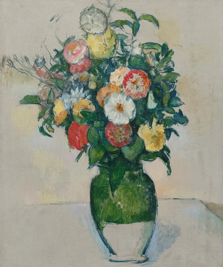 Kukkia oliiviastiassa - Paul Cézanne