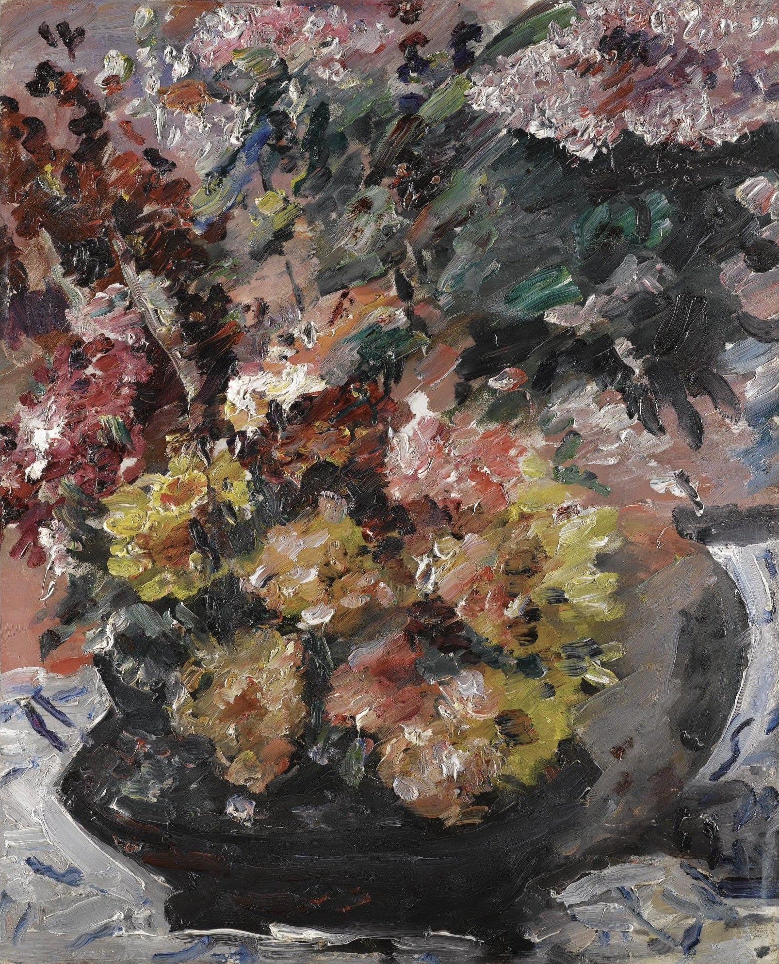Kukkia pronssisessa ämpärissä - Lovis Corinth