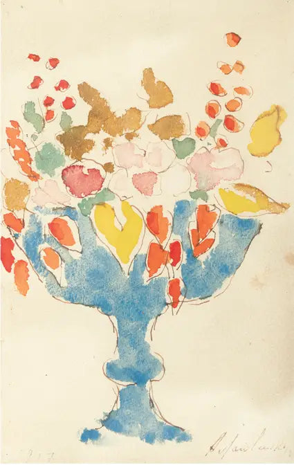 Kukkia sinisessä maljassa - Alexej von Jawlensky