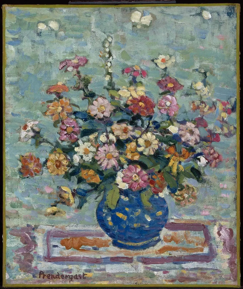 Kukat sinisessä maljassa - Maurice Prendergast
