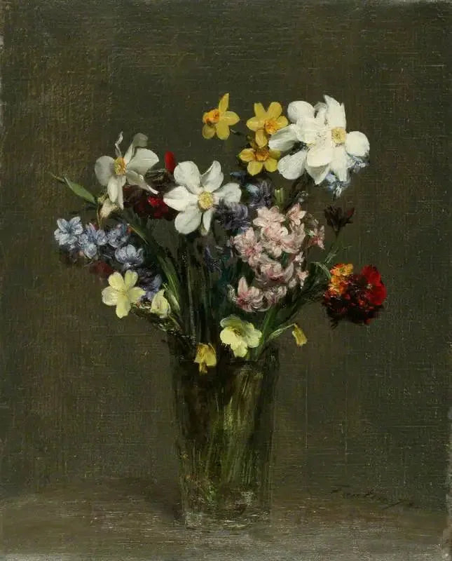Kukat maljakossa - Henri Fantin-Latour