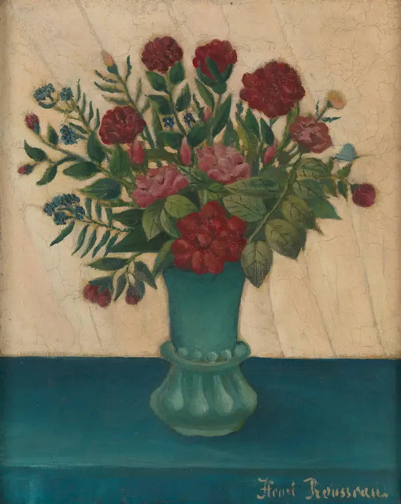 Kukat maljakossa - Henri Rousseau