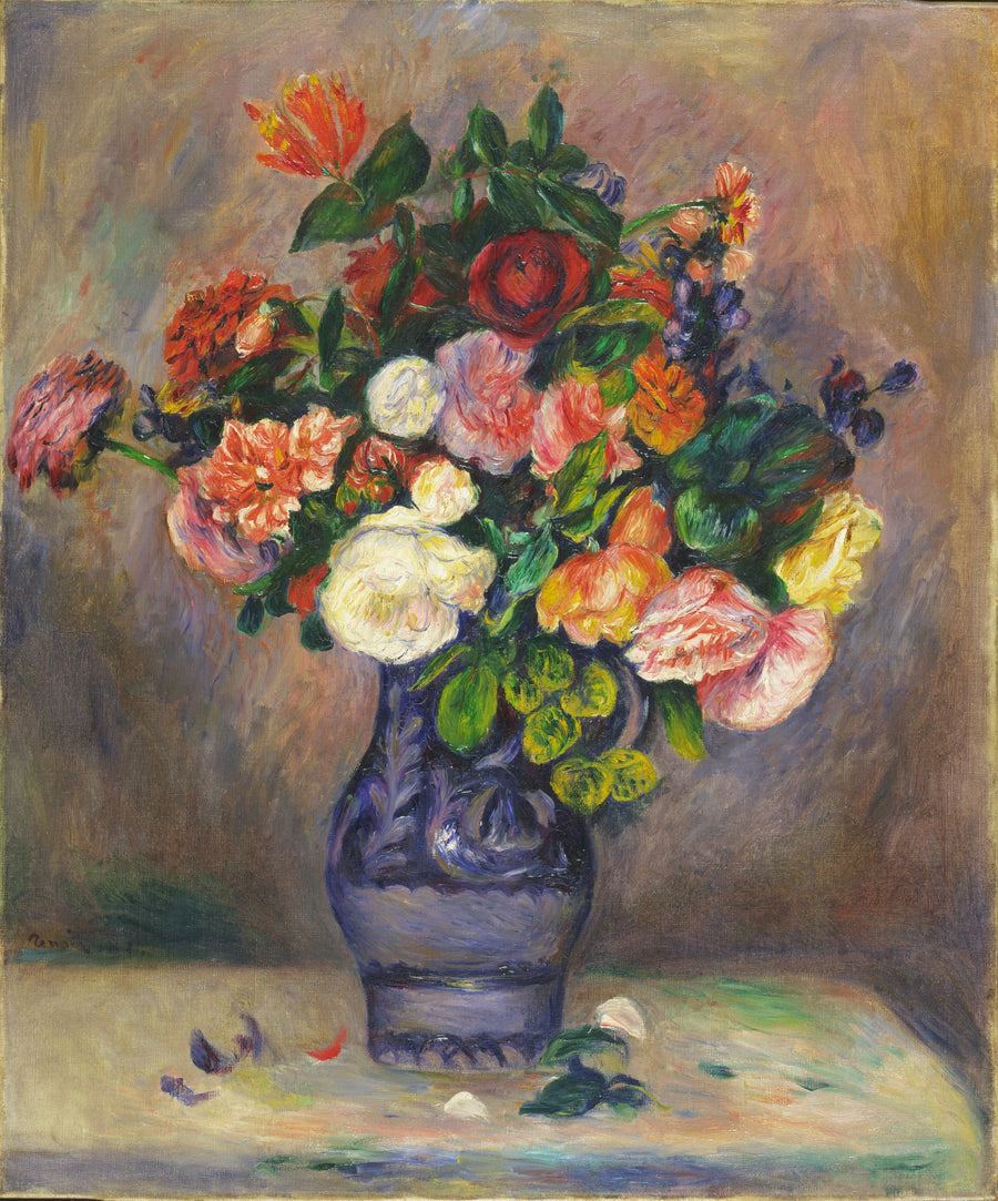 Kukat maljakossa - Pierre-Auguste Renoir