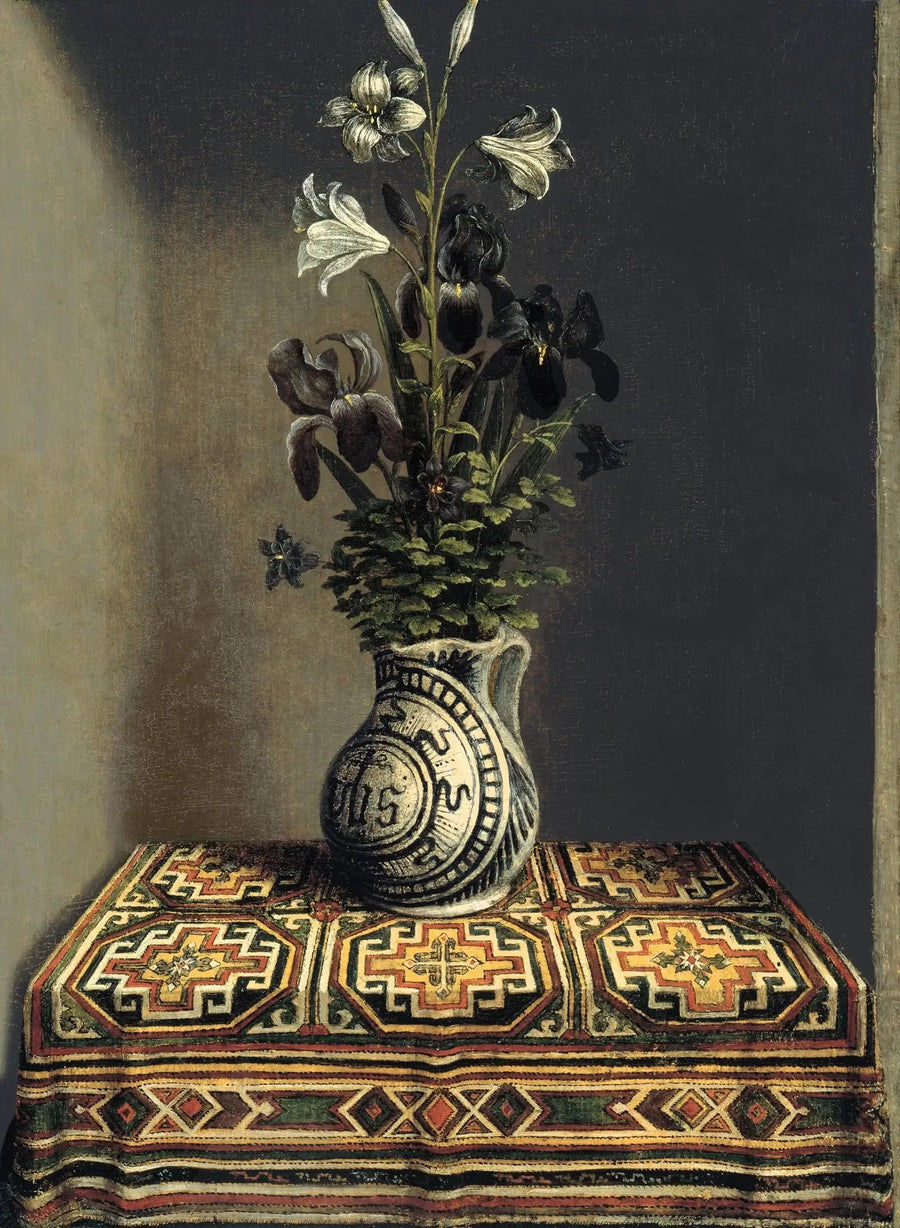 Kukkia maljassa (käänteinen) - Hans Memling