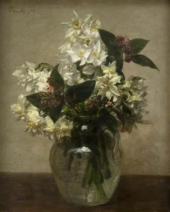 Kevään kukat - Henri Fantin-Latour