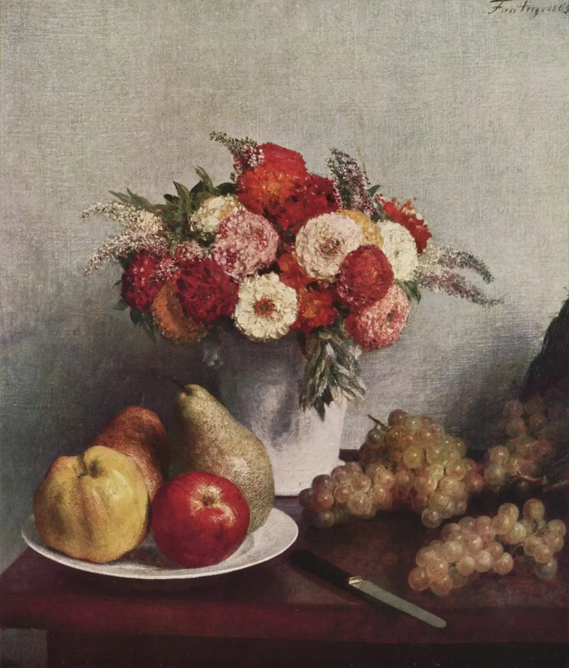 Kukat ja hedelmät - Henri Fantin-Latour
