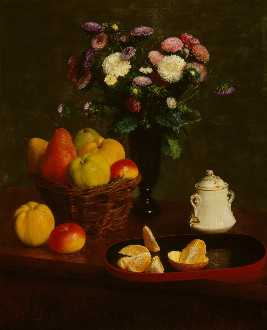Kukat ja hedelmät - Henri Fantin-Latour